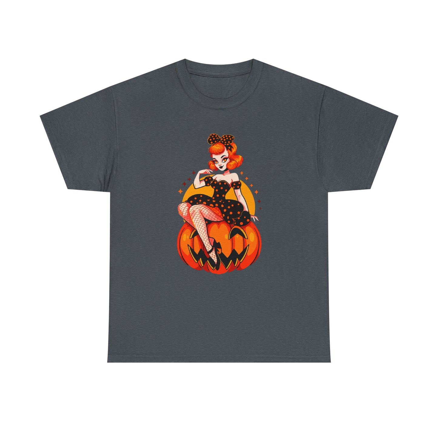 Pumpkin Pinup Unisex Heavy Cotton Tee