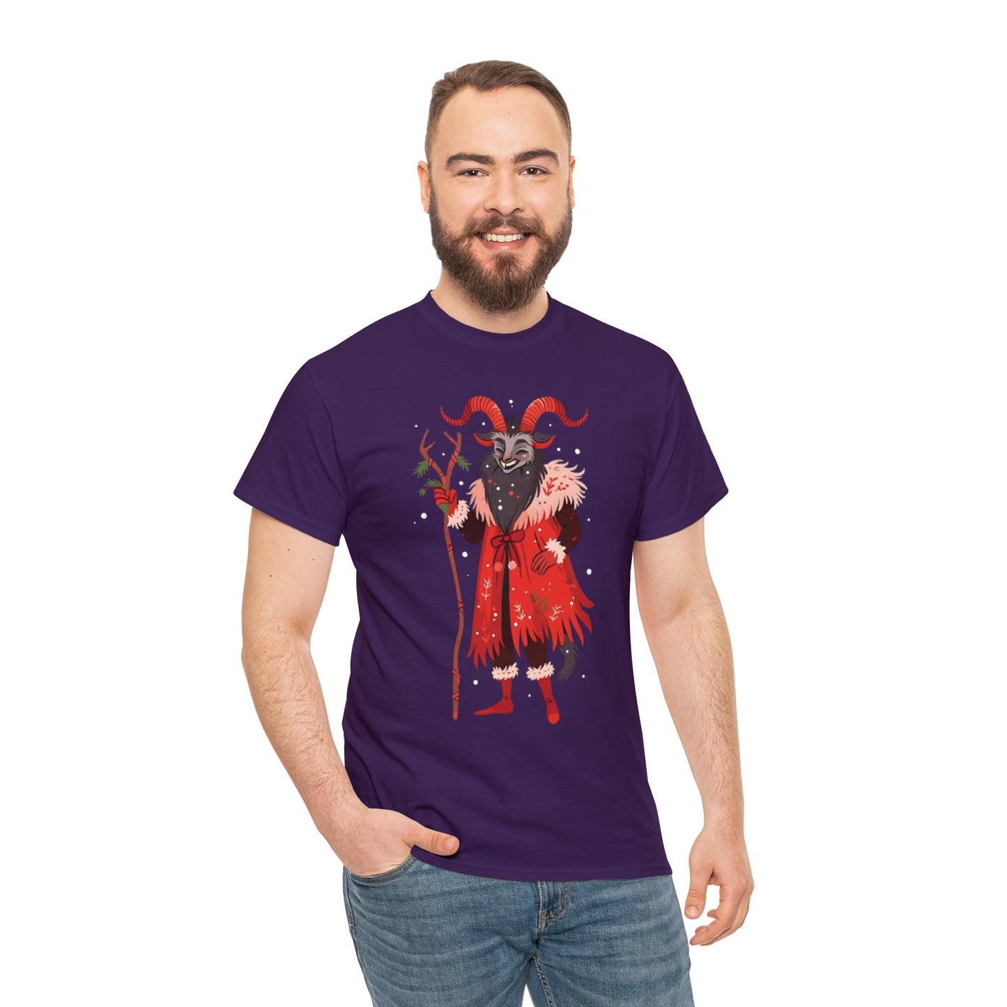 Merry Krampus Unisex Heavy Cotton Tee