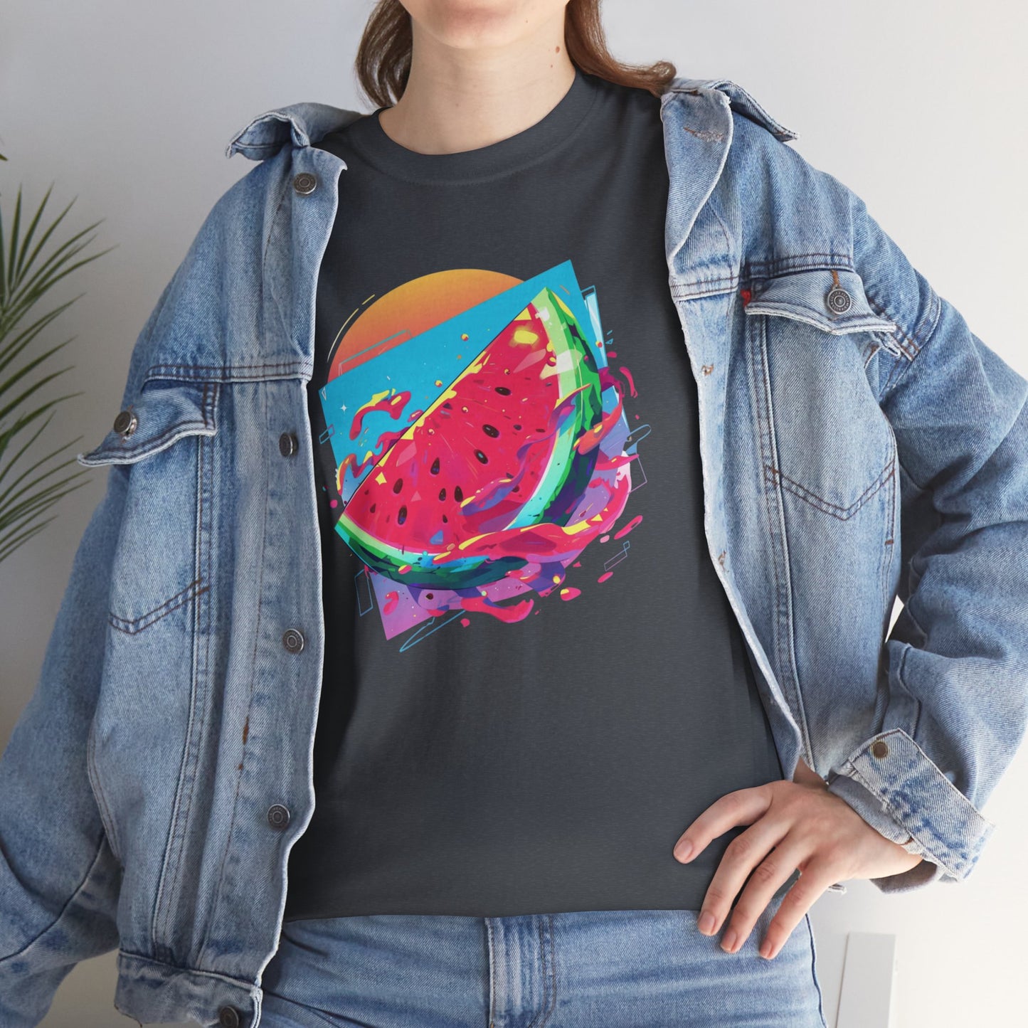 Summer Watermelon Unisex Heavy Cotton Tee