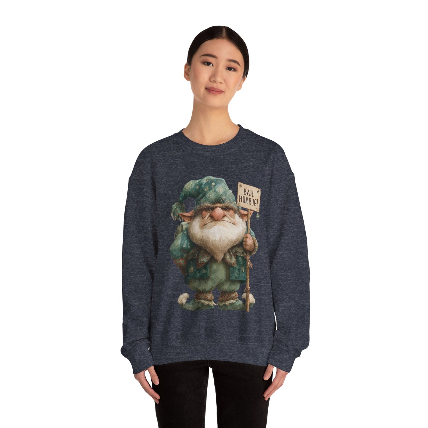 Grumpy Elf Unisex Heavy Blend™ Crewneck Sweatshirt