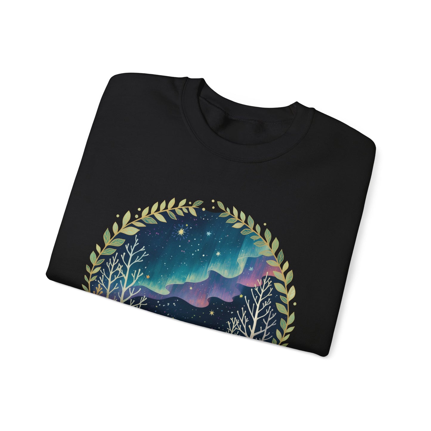 Aurora Polar Bears Unisex Heavy Blend™ Crewneck Sweatshirt