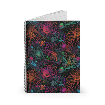 Alien Webs Spiral Notebook - Ruled Line