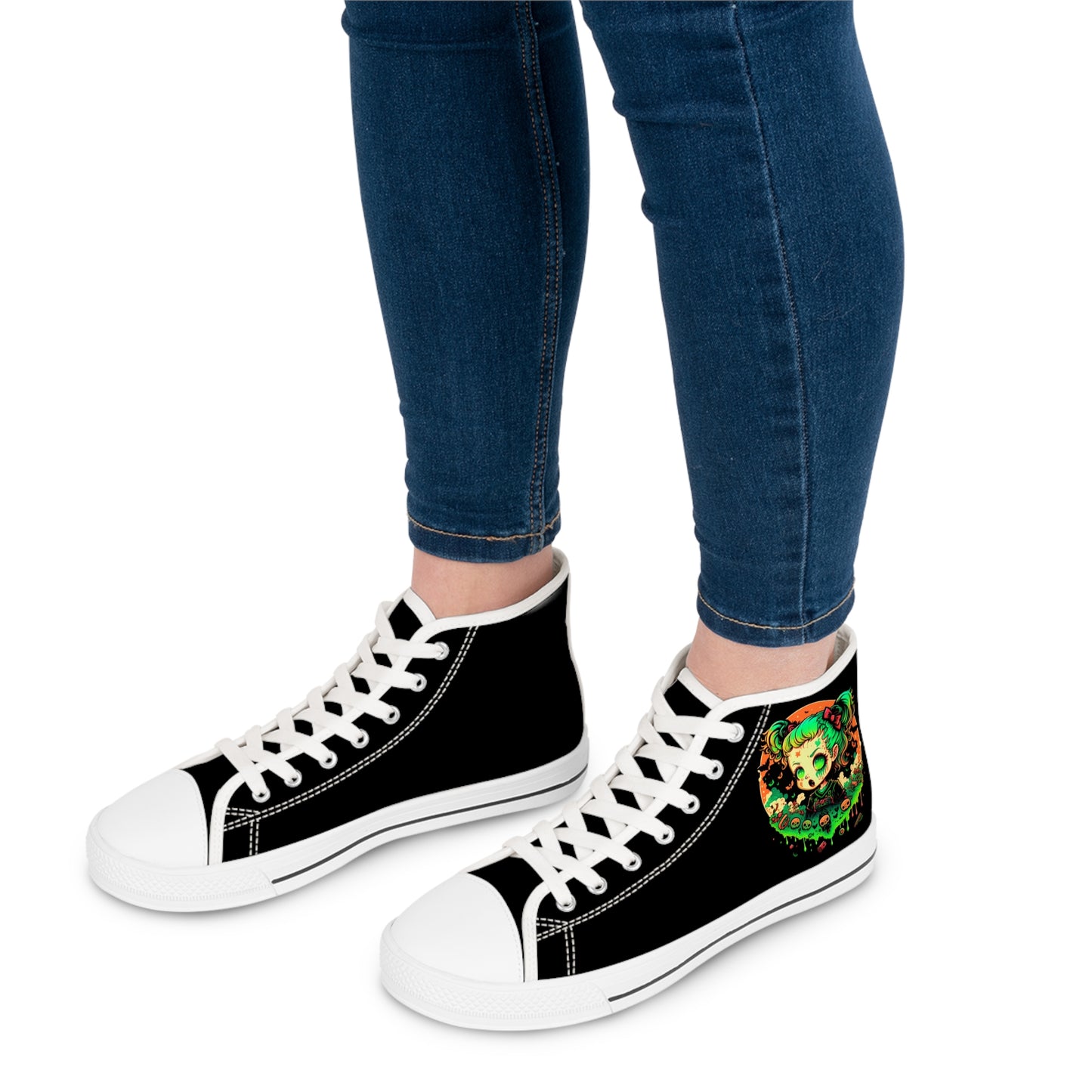 Harvest Moon Zombie Women's High Top Sneakers