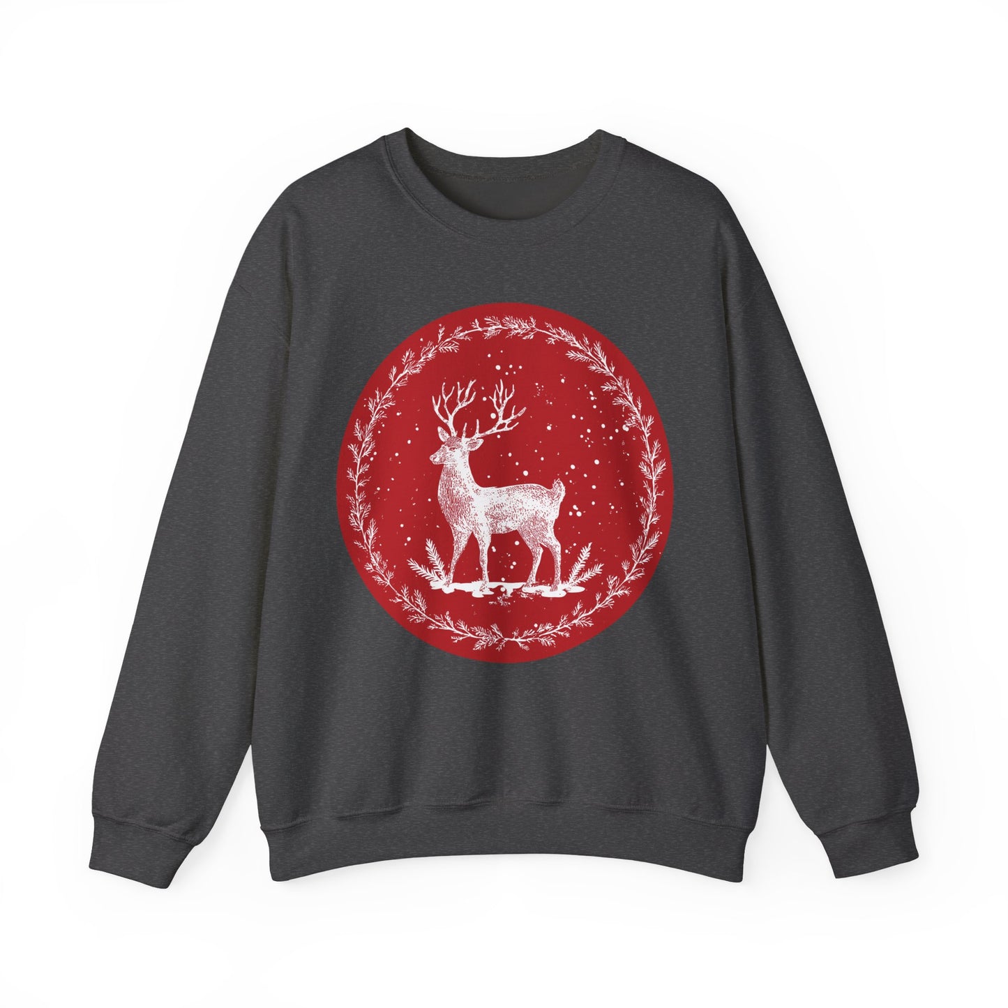 Rustic Deer Unisex Heavy Blend™ Crewneck Sweatshirt