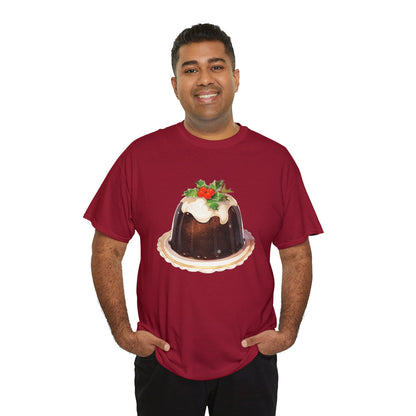 Christmas Pudding Unisex Heavy Cotton Tee