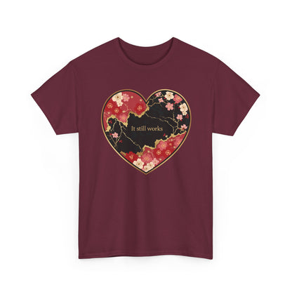 Kintsugi Heart Unisex Heavy Cotton Tee