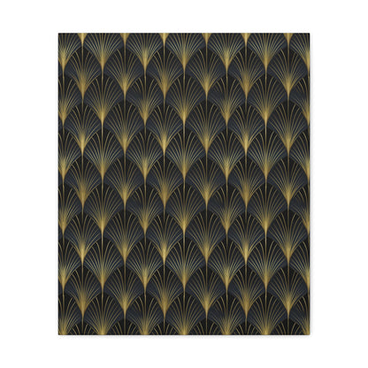 Art Deco Fans Canvas Gallery Wrap