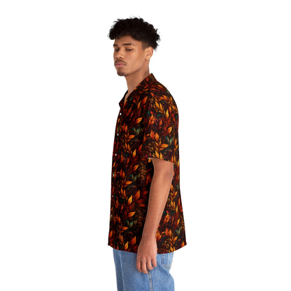 Fall Leaves Men's Hawaiian Shirt (AOP)