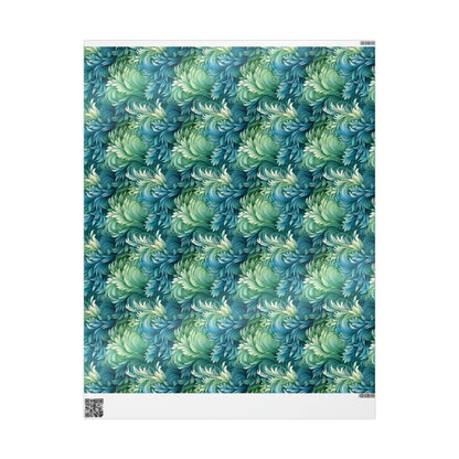 Peacock Flourishes Wrapping Papers