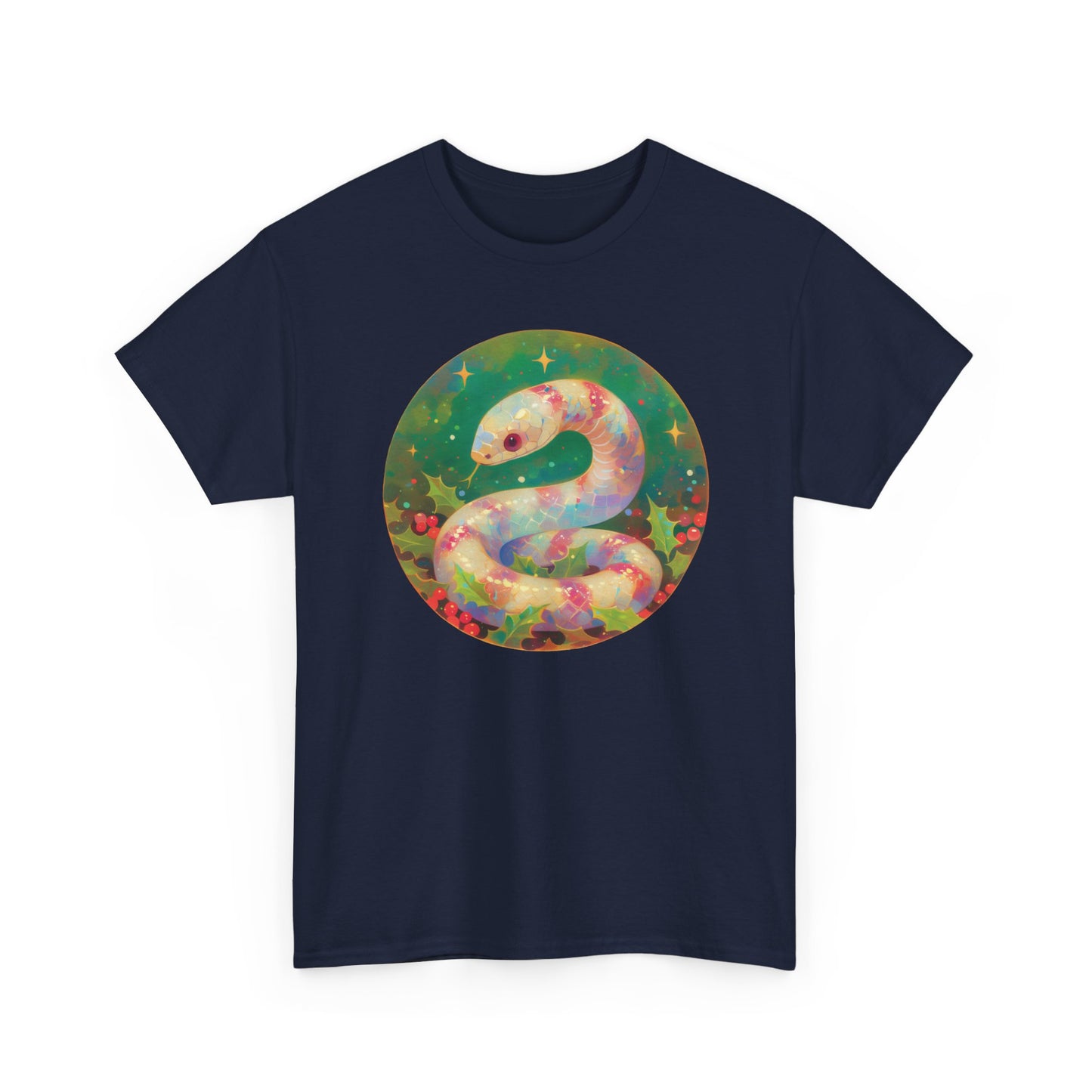 Candy Stripe Snake Unisex Heavy Cotton Tee
