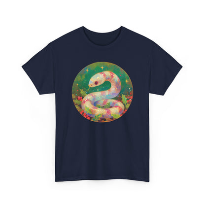 Candy Stripe Snake Unisex Heavy Cotton Tee