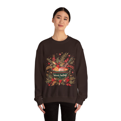 Season's Beatings (Baking) Unisex Heavy Blend™ Crewneck Sweatshirt