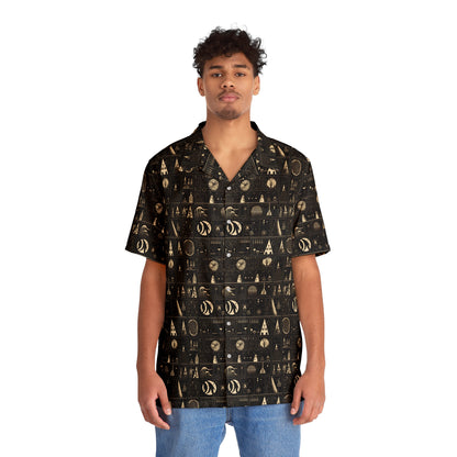 Cursed Sigils Men's Hawaiian Shirt (AOP)
