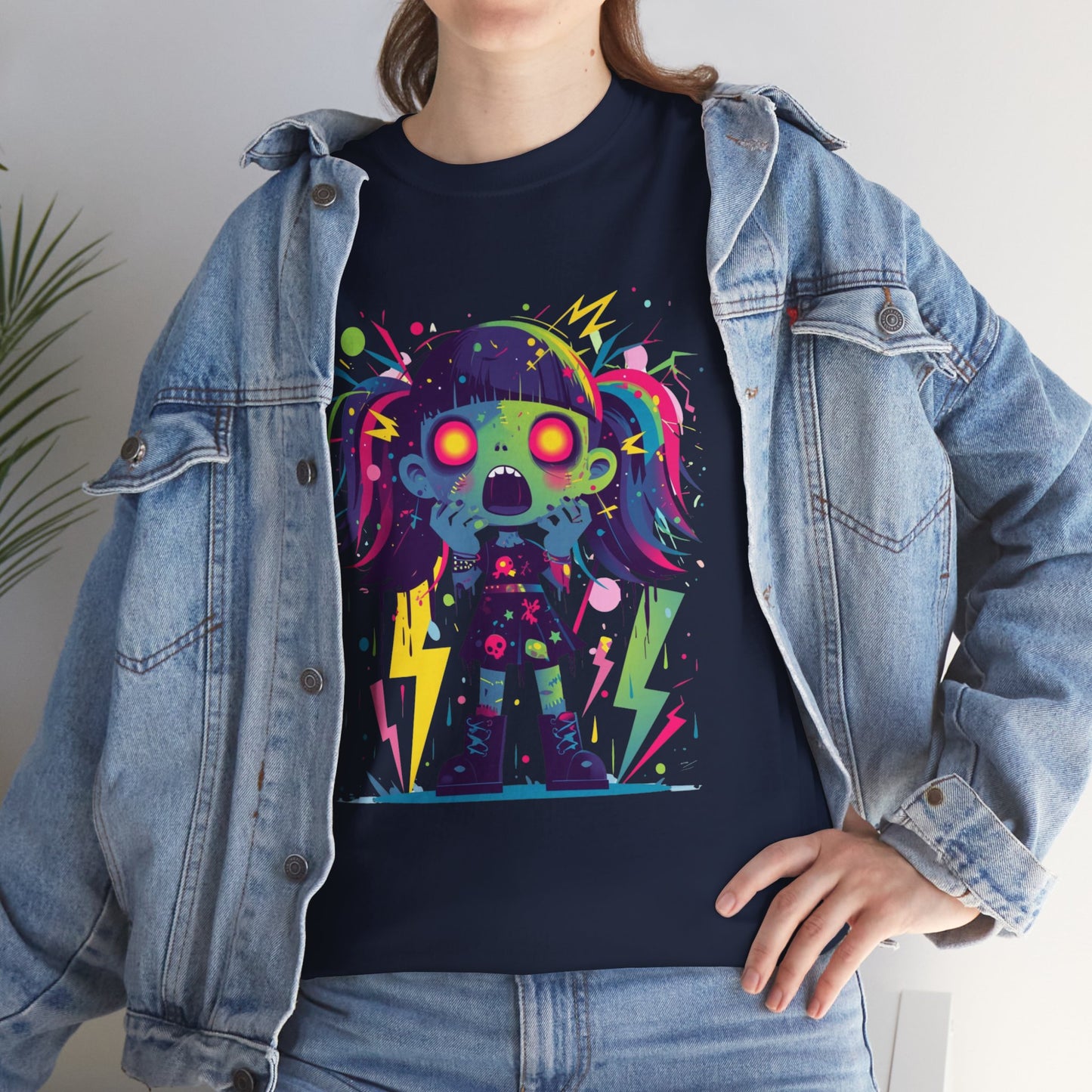 Electrified Zombie Unisex Heavy Cotton Tee
