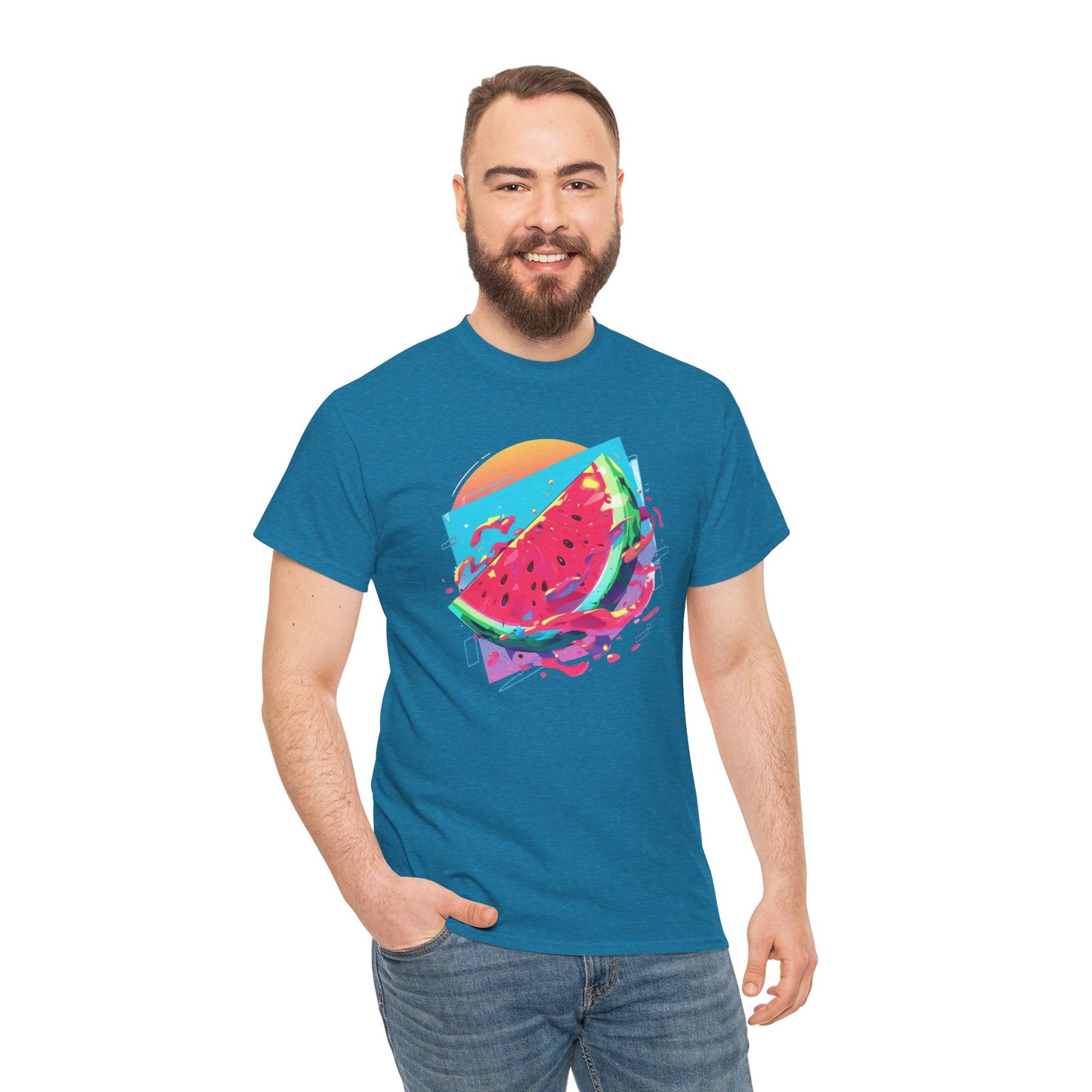 Summer Watermelon Unisex Heavy Cotton Tee