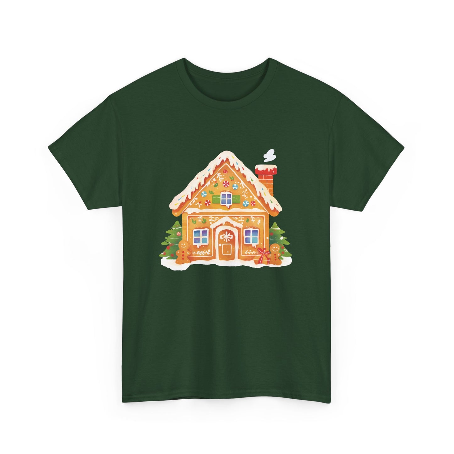 Gingerbread House Unisex Heavy Cotton Tee