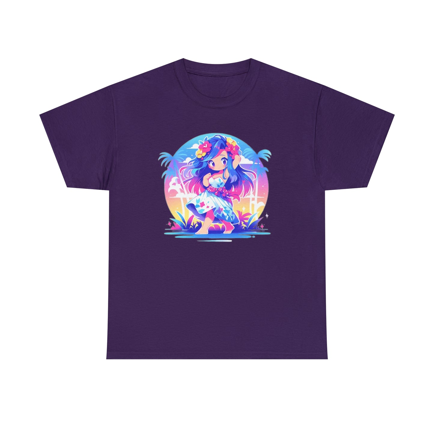 Hula Girl Unisex Heavy Cotton Tee