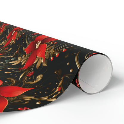 Pretty Poinsettias Wrapping Papers