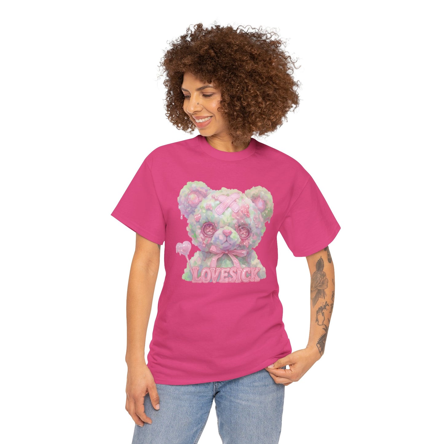 Lovesick Bear Unisex Heavy Cotton Tee