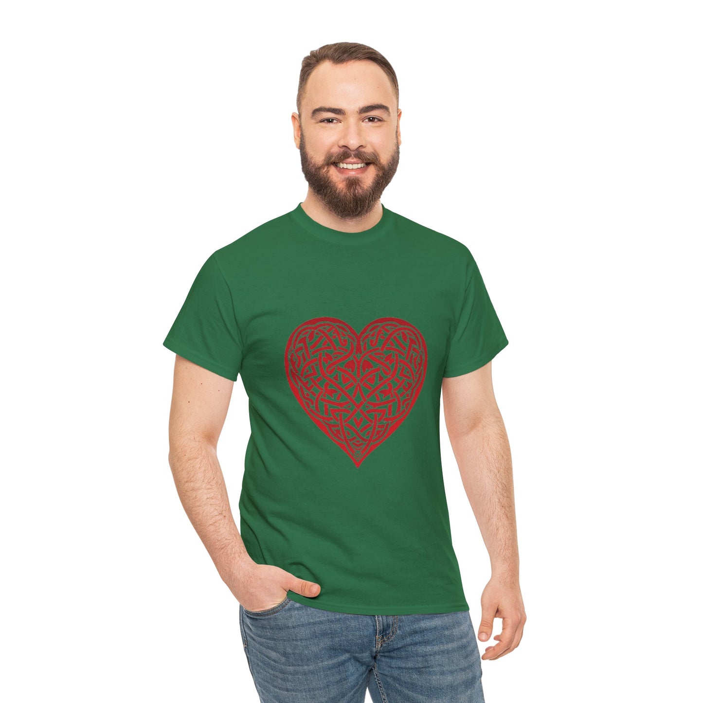 Celtic Heart Unisex Heavy Cotton Tee