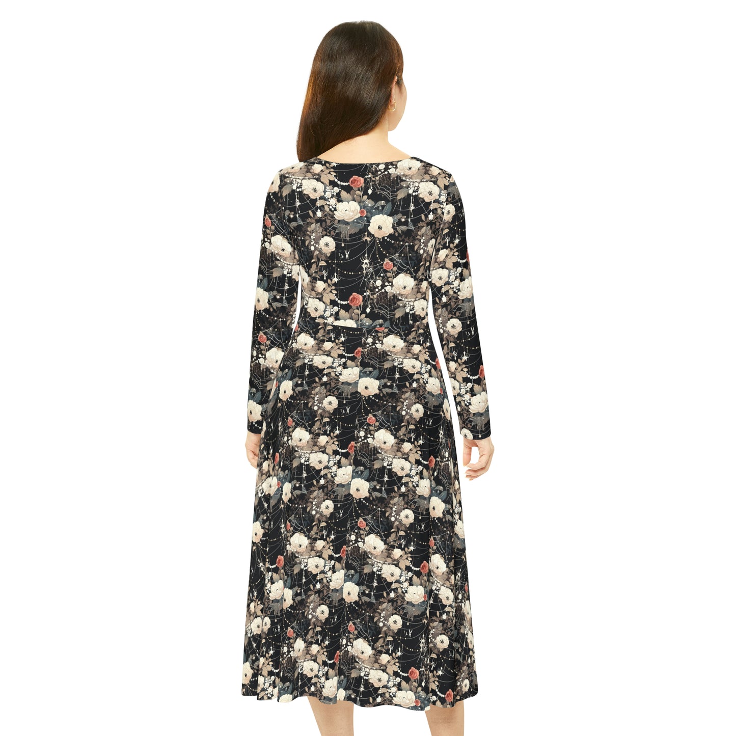 Shimmerweb Women's Long Sleeve Dance Dress (AOP)