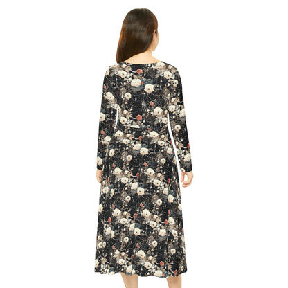 Shimmerweb Women's Long Sleeve Dance Dress (AOP)