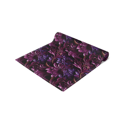 Purple Florals Table Runner (Cotton, Poly)