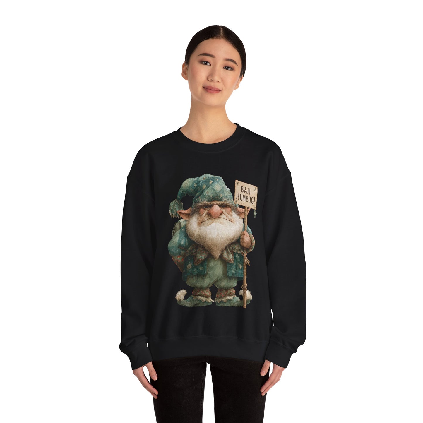 Grumpy Elf Unisex Heavy Blend™ Crewneck Sweatshirt