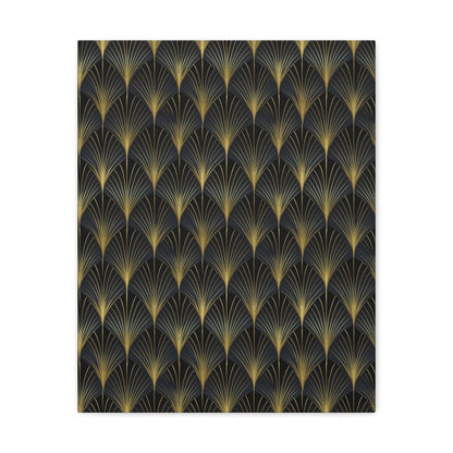 Art Deco Fans Canvas Gallery Wrap