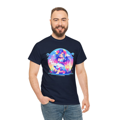 Hula Girl Unisex Heavy Cotton Tee