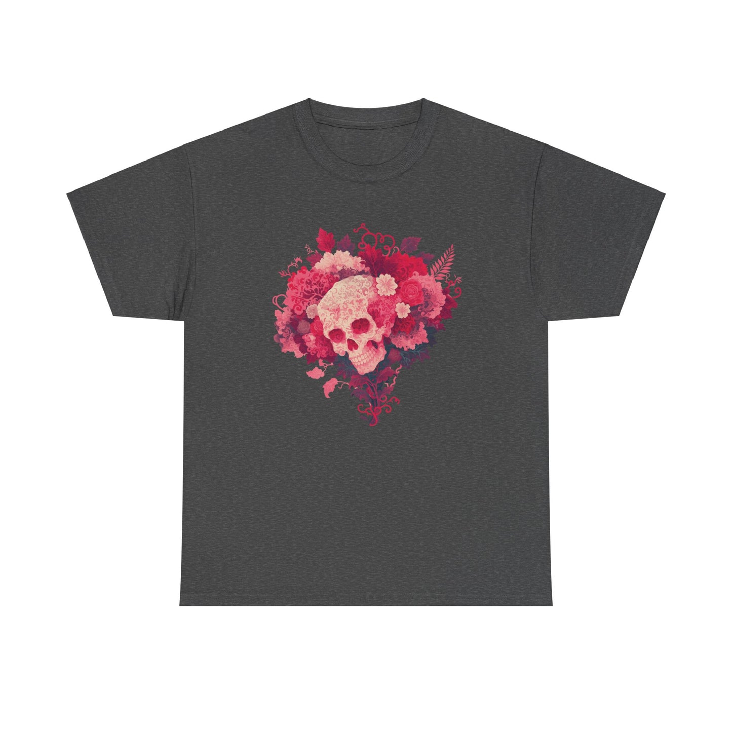Skull Bouquet Unisex Heavy Cotton Tee