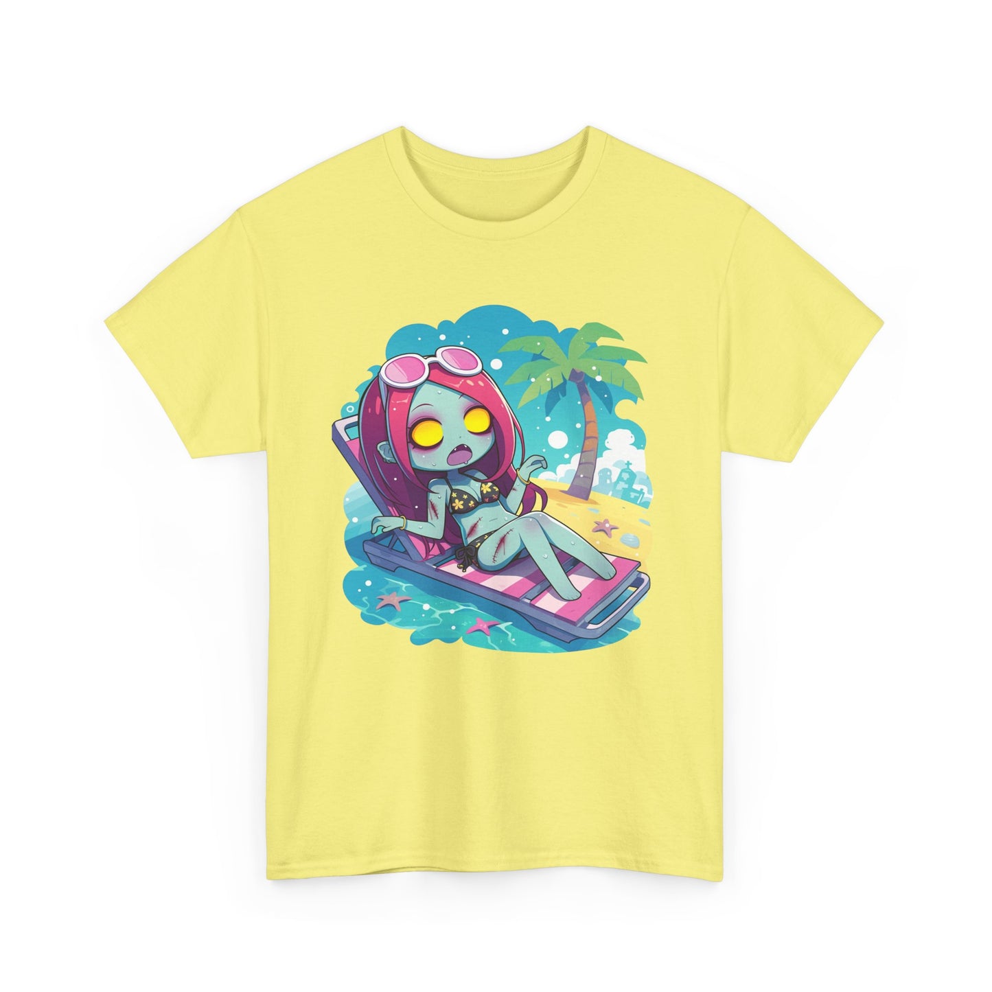 Beach Babe Zombie Unisex Heavy Cotton Tee