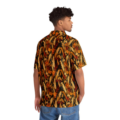 Wheat Men's Hawaiian Shirt (AOP)