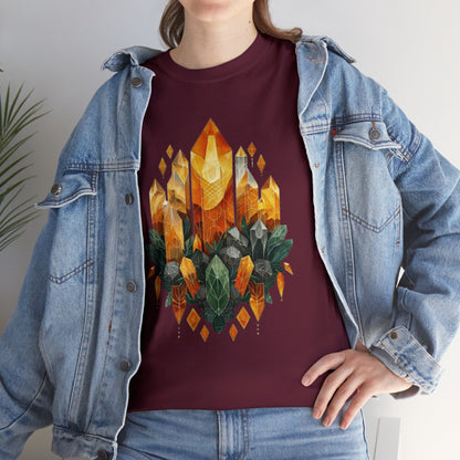 Earthen Crystal Cluster Unisex Heavy Cotton Tee
