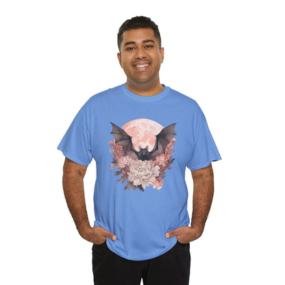 Strawberry Moon Bat Unisex Heavy Cotton Tee