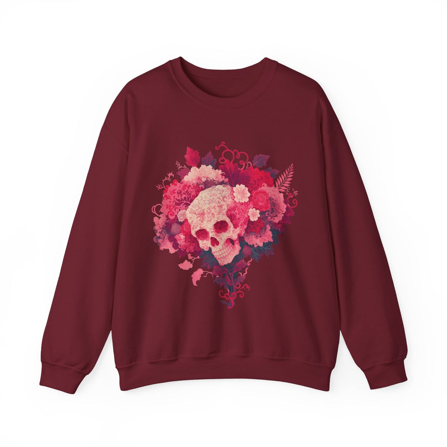 Skull Bouquet Unisex Heavy Blend™ Crewneck Sweatshirt