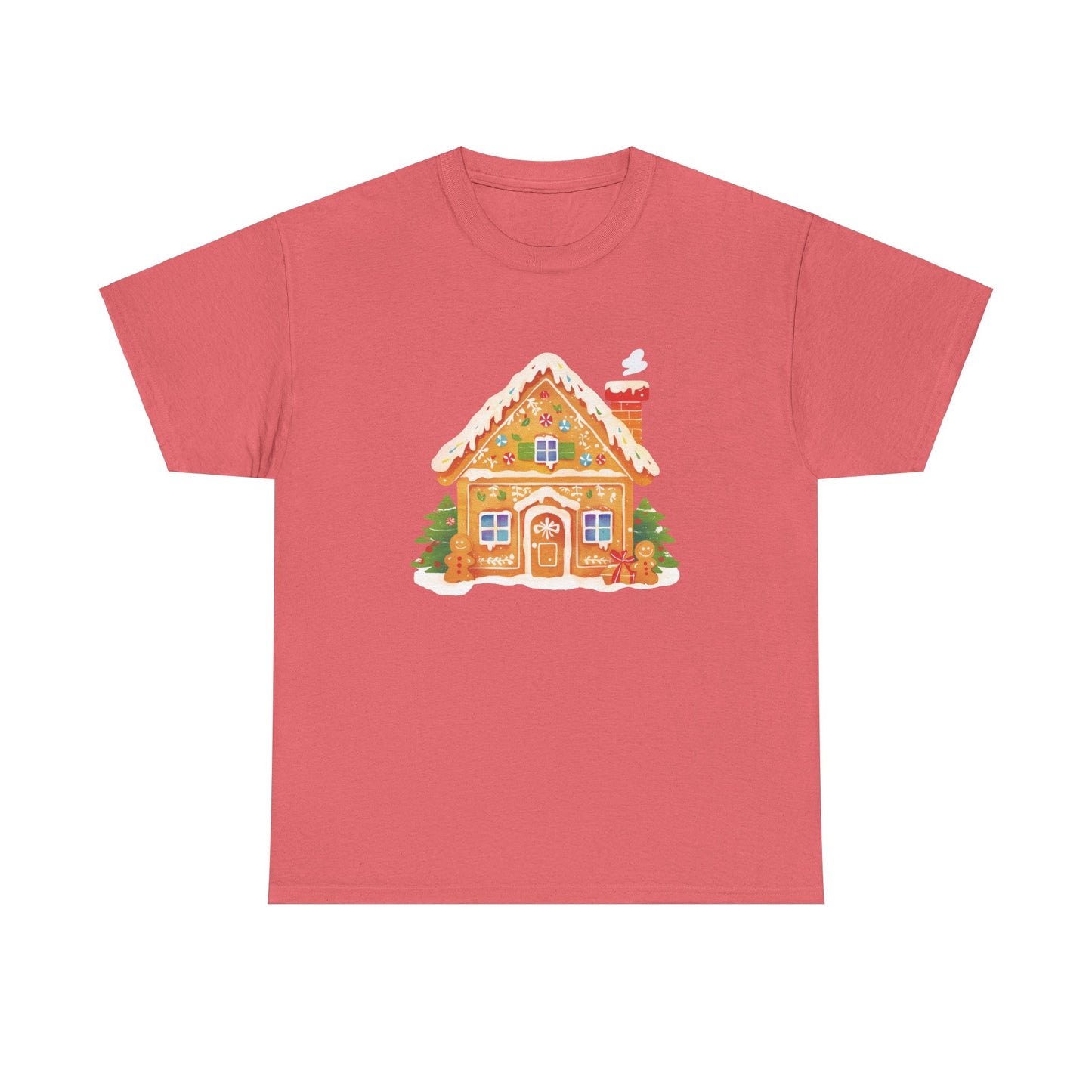 Gingerbread House Unisex Heavy Cotton Tee