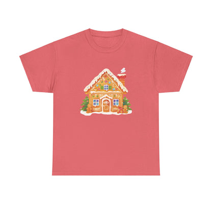 Gingerbread House Unisex Heavy Cotton Tee