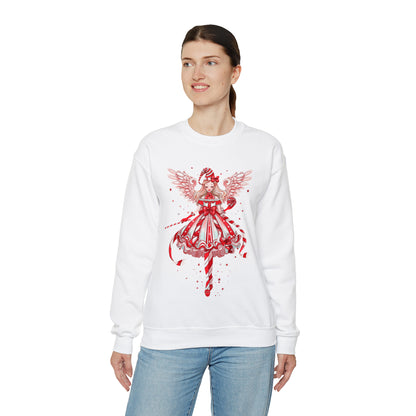 Candy Cane Angel Unisex Heavy Blend™ Crewneck Sweatshirt