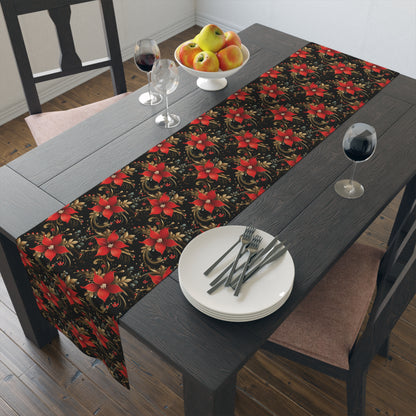 Pretty Poinsettias Table Runner (Cotton, Poly)