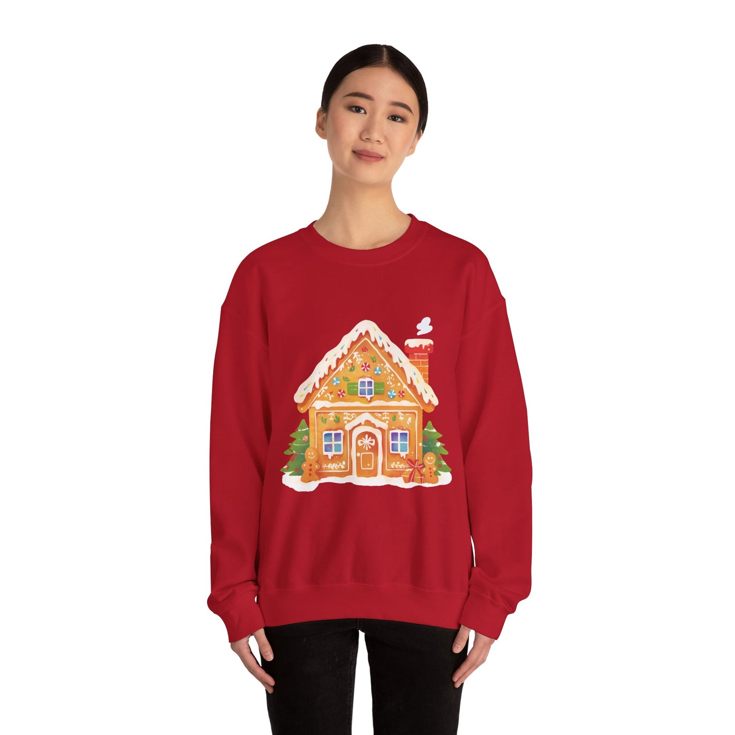 Gingerbread House Unisex Heavy Blend™ Crewneck Sweatshirt