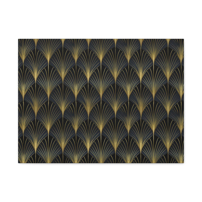 Art Deco Fans Canvas Gallery Wrap
