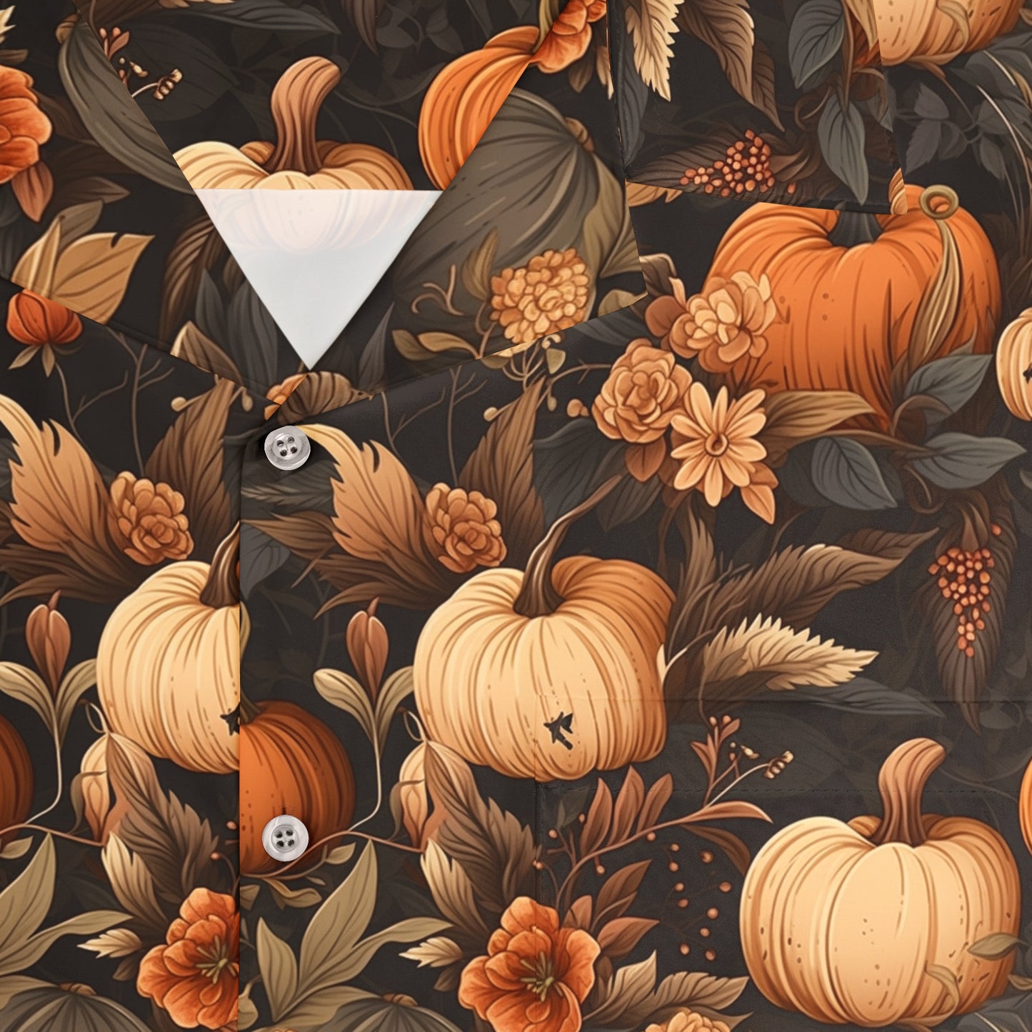 Pumpkin Harvest Men's Hawaiian Shirt (AOP)