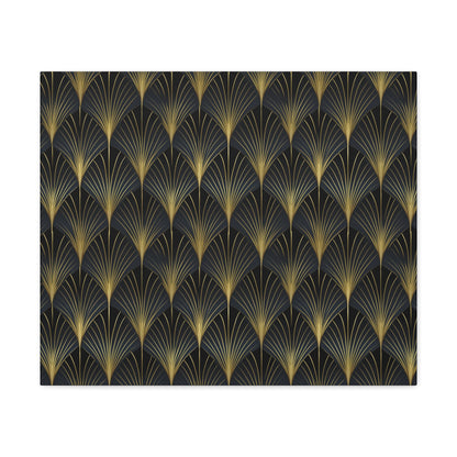 Art Deco Fans Canvas Gallery Wrap