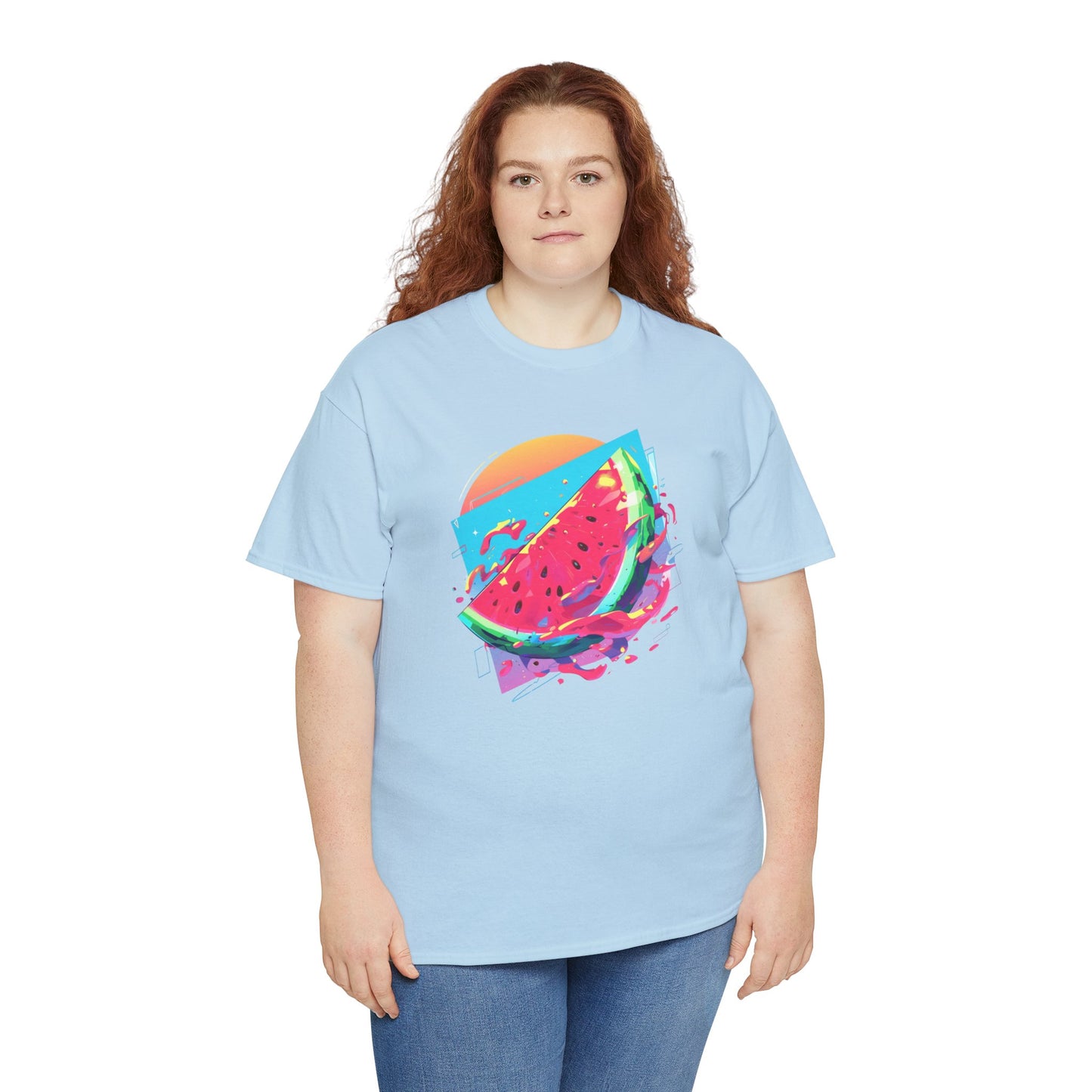 Summer Watermelon Unisex Heavy Cotton Tee