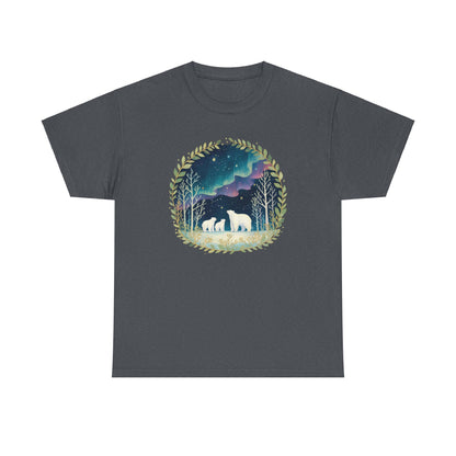 Aurora Polar Bears Unisex Heavy Cotton Tee