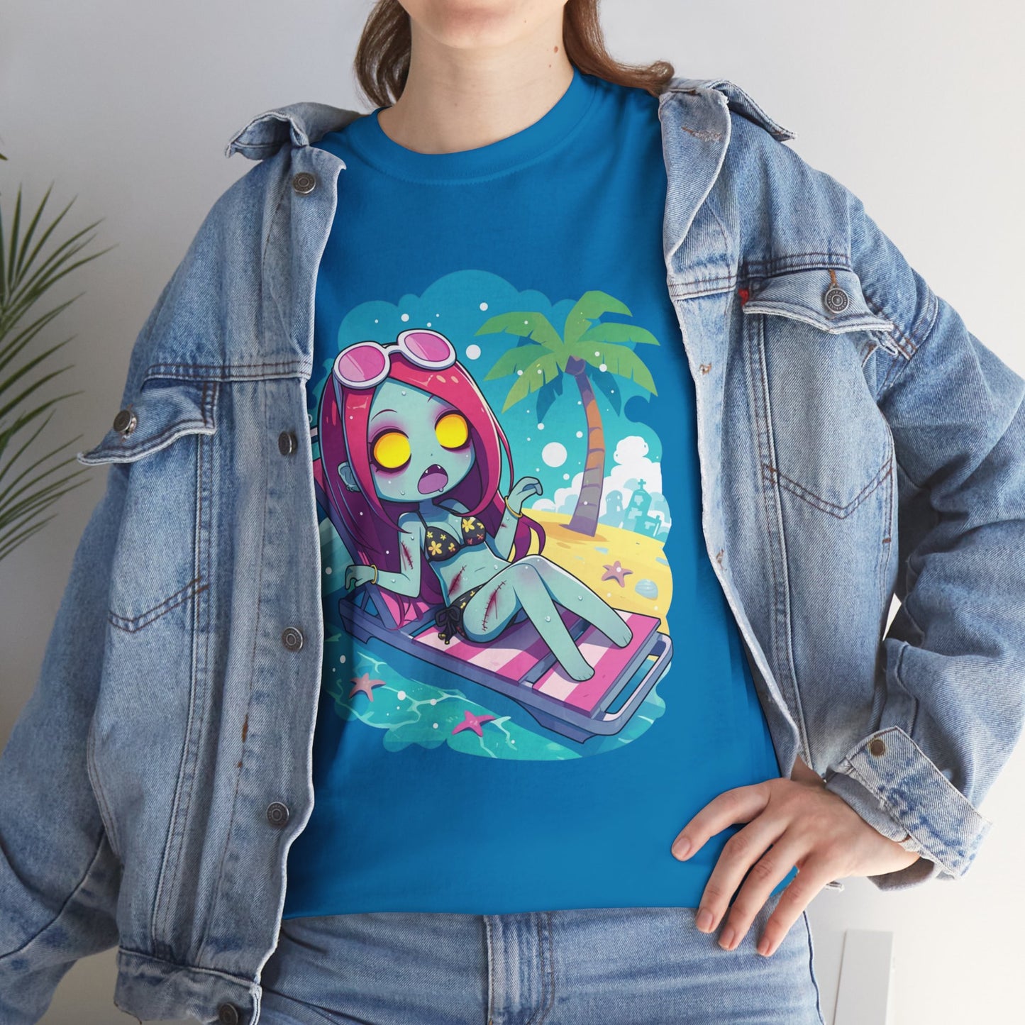 Beach Babe Zombie Unisex Heavy Cotton Tee