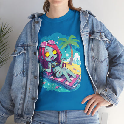 Beach Babe Zombie Unisex Heavy Cotton Tee
