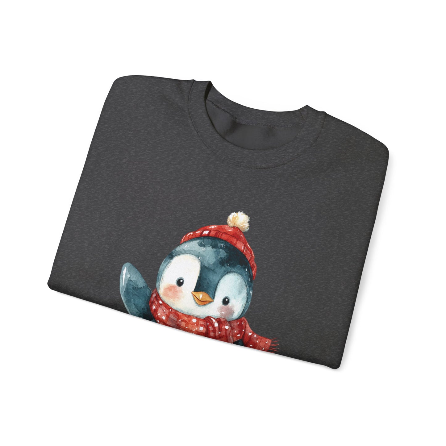 Festive Penguin Unisex Heavy Blend™ Crewneck Sweatshirt