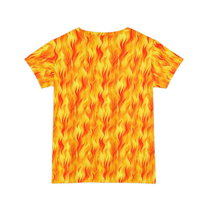 Bring the Heat Women's Short Sleeve Shirt (AOP)